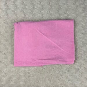 HB Hudson Baby Solid Pink Receiving Blanket Flannel Cotton Thin Swaddle
